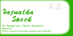 hajnalka speck business card